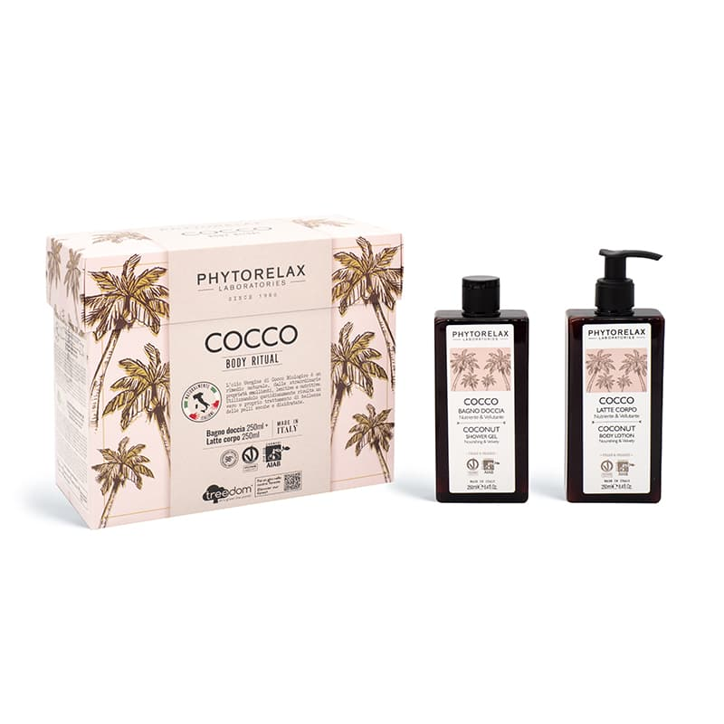 Phytorelax Cocco Beauty Box Bagno Doccia e Latte Corpo