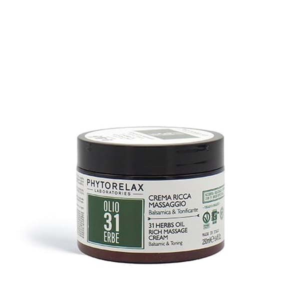 Phytorelax Olio 31 Crema Ricca Massaggio Balsamica e Tonificante